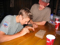 Solving the nail puzzle at the Ponil Cantina